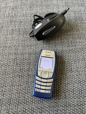 Nokia 6610i Blue Mobile Phone O2 Network Fully Working New Battery Retro Genuine