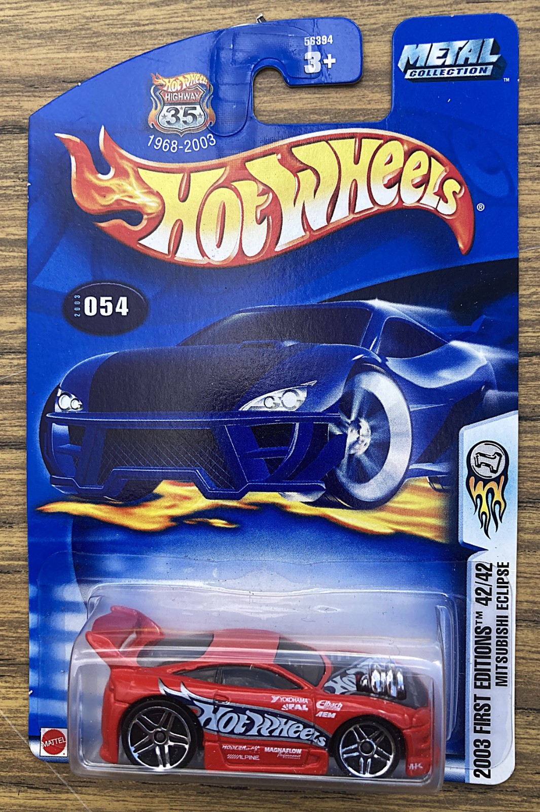 HOT WHEELS 2003 MITSUBISHI ECLIPSE 42/42 METAL COLLECTION FIRST EDITIONS Red NIP