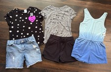 Girls Size Medium 7/8 Tops Shorts Romper Clothes Lot Summer Old Navy TCP Justice