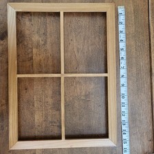 Wall Hanging Wood Picture Frame Holds 4 Pictures Vertical Or Horizontal No Glass