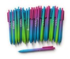 30 Misprint SoftTouch Click Pens Lemonade Hub Pen Lot Multicolor Pink/Blue/Green