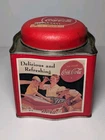 Vintage 1993 Coca Cola Square Tin Part of the Game 6”x6”