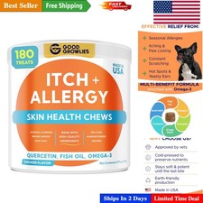 Allergy Relief Chews for Dogs - Chicken Flavor, 180ct for Itchy Conditions