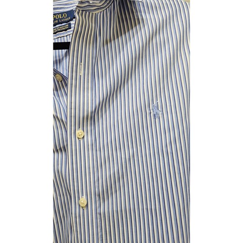 Polo Ralph Lauren Classic Fit Dress Shirt, 16 1/2, 32/33, blue and white stripe - Picture 3 of 7