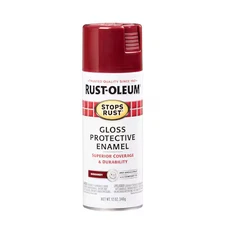 Rust-Oleum 7768830 Spray Paint, Burgundy, Gloss, Solvent, 12 Oz