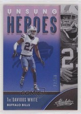 2020 Panini Absolute Unsung Heroes Spectrum Blue /50 Tre'Davious White 0gg