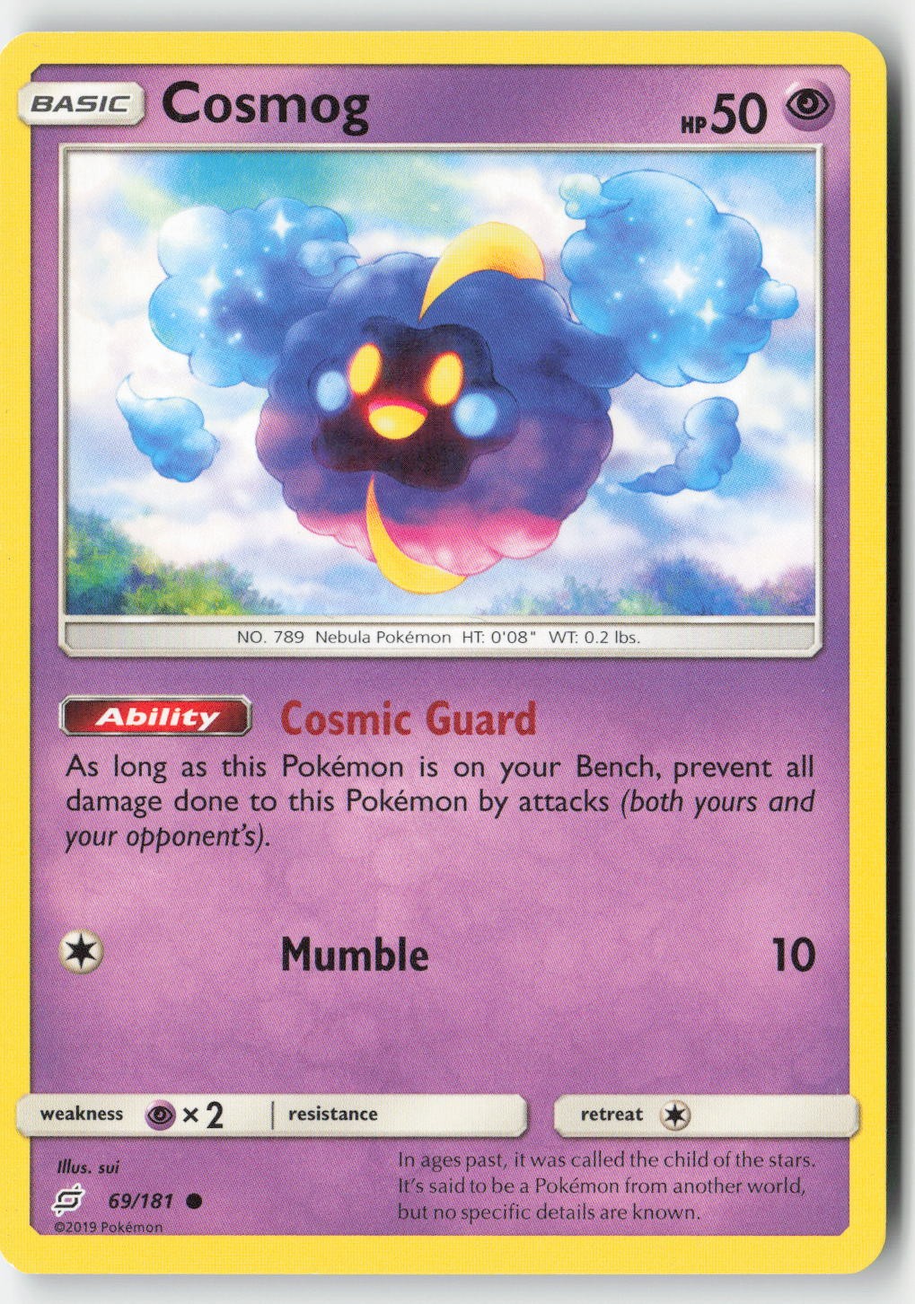Pokemon - Cosmog #69/181 - TEU Common