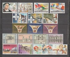 s40179 MALTA 1992 MNH** Lot Année Complète 19 Valeurs Neuf