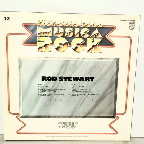 ROD STEWART Historia De La Musica Rock Spanish LP VG+ 1982 Philips Vinyl 6841156 - Picture 2 of 3