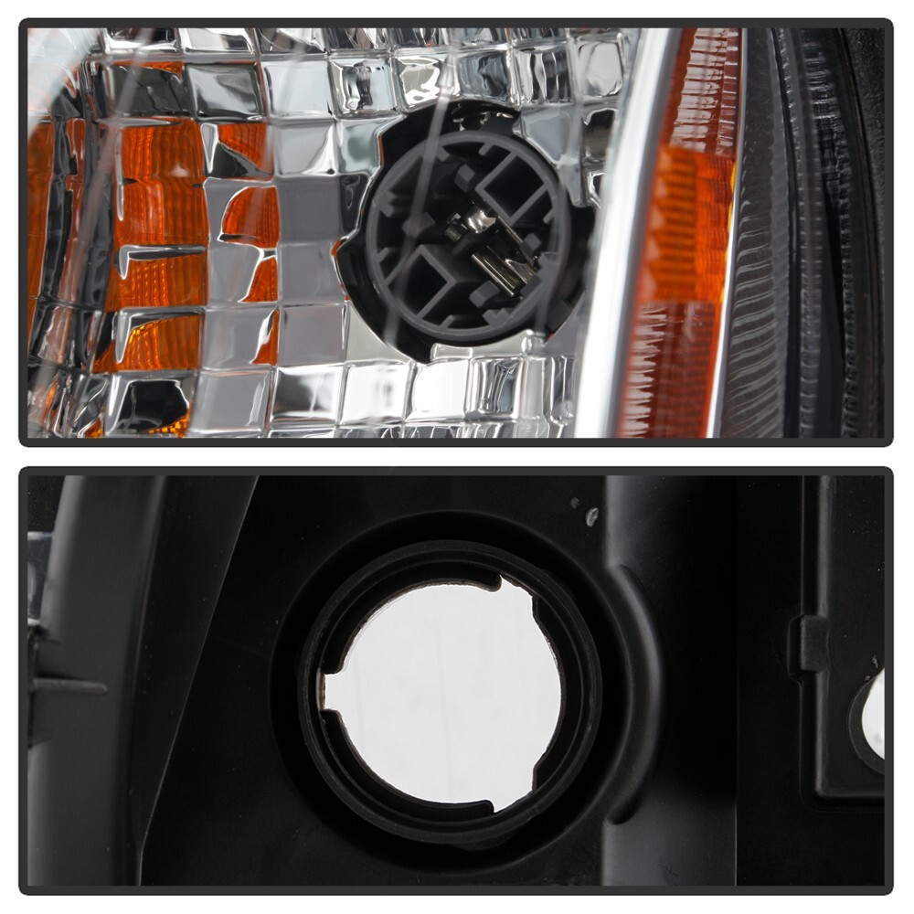 Chrome Clear Lens Driving Headlight For 2004-2017 Freightliner Columbia Pair Set