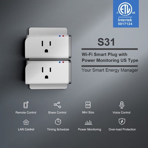 Sonoff S31 WiFi Smart Steckdose 15A,4200W 4er Pack Smart Plug kompatibel Alexa Google - Bild 2 von 7