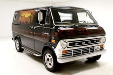 1974 Ford Econoline Custom Van Black 24x36 Inch Poster Classic 1974 Ford Econoline Custom Van Black 24x36 Inch Poster Classic