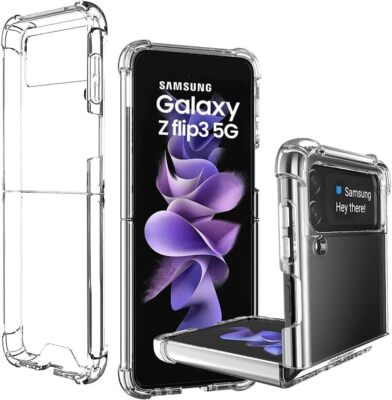 Clear Case für Samsung Galaxy Z Flip 3 Stoßfest Slim Bumper Handyhülle