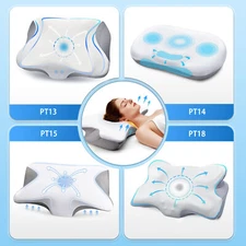 Cervical Pillow for Neck Pain Relief,Cradle Odorless Contour Neck Pillow Support