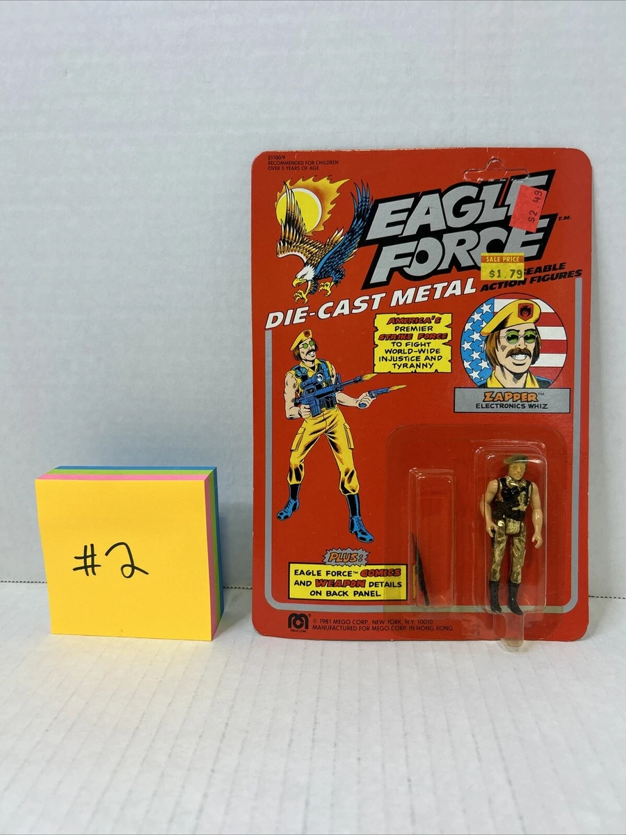 Figurine Eagle Force Mego – Métal, Vintage 1982