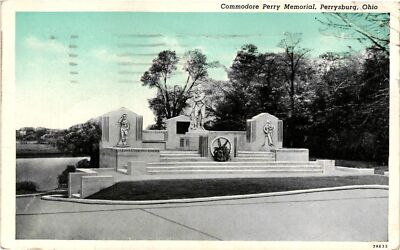 Vintage Postcard- Commodore Perry Memorial, Perrysburg, OH. Early 1900s