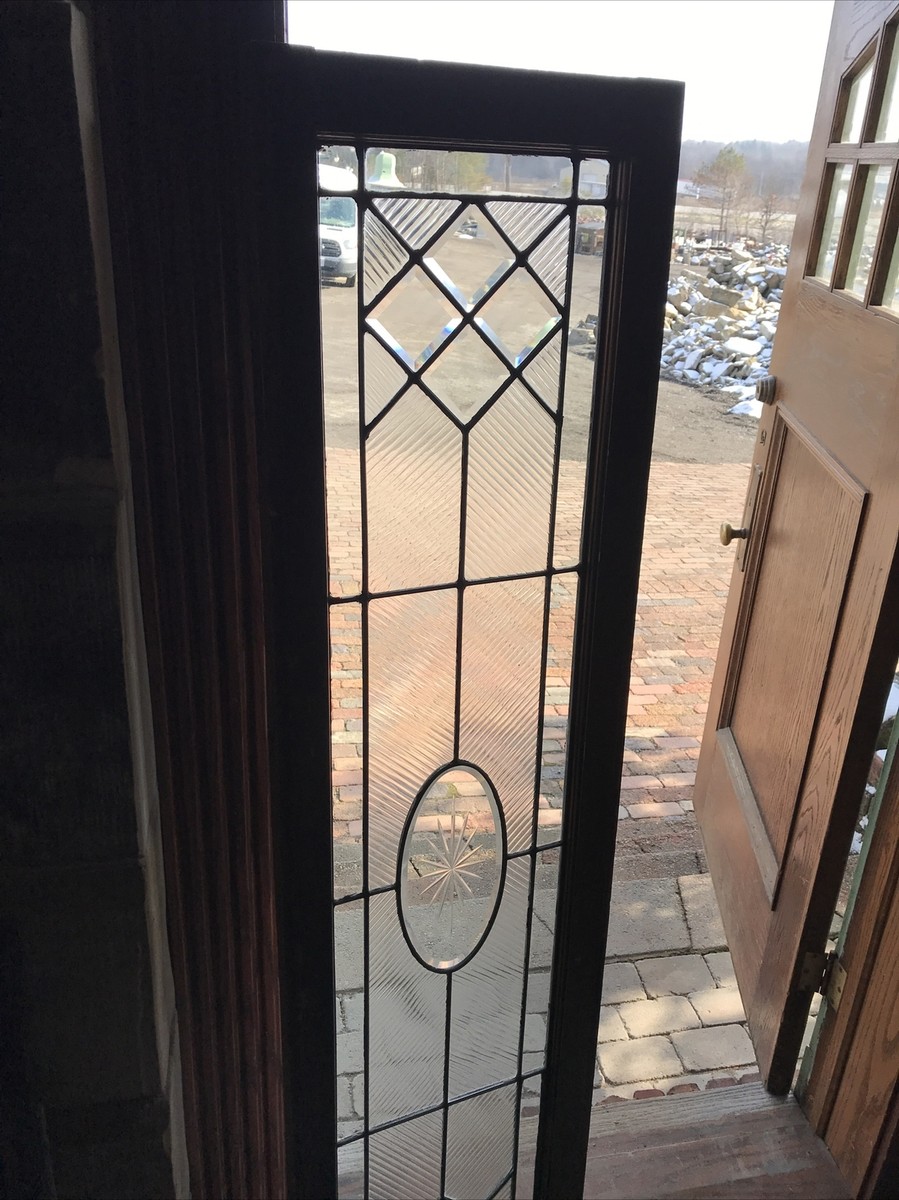 Sg 3596 Antique Beveled And Textured Glass Window 16.5 X 66 | eBay