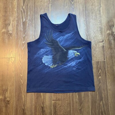 vintage 90s American bald eagle muscle shirt  Size;Xl
