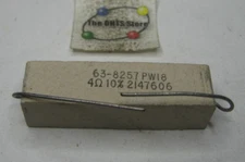 PW18 Ceramic Cement 4 Ohm 10% 18W Resistor High Power 4R 63-8257 - NOS Qty 1