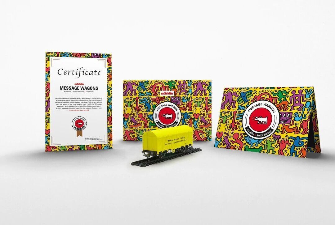Märklin48083 Keith Haring Message Wagons Marklin H0 48083 Message Wagon - Keith Haring 2 - Art is for