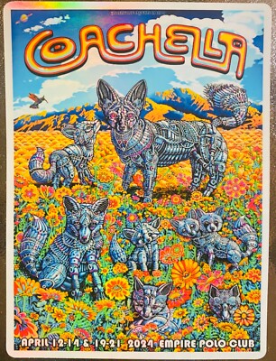 COACHELLA APRIL 12-14 2024 STICKER / POSTER | eBay