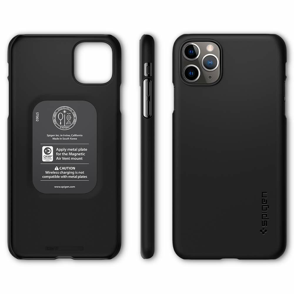 Spigen Thin Fit Works with Apple iPhone 11 Pro Max Case - Black