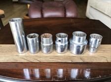Job Lot Of Sidchrome Sockets Af And Whitworth With 12 Drive.