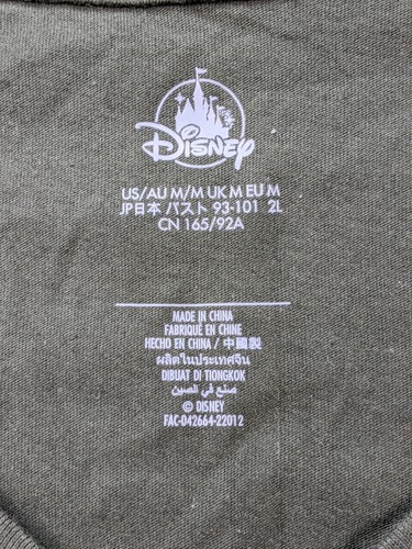 T shirt Disney Parks Pride Collection verde ricamato tasca manica corta amore - Foto 6 di 10