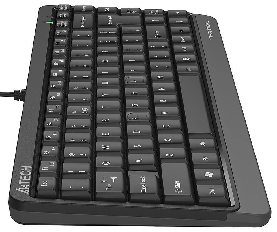 FK11 Compact Wired USB Keyboard, Black - FK11 (GREY) - Image 4 of 4