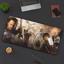 Desk Mat Mouse Pad:LOTR Family, Aragorn, Frodo, Gandalf, Legolas