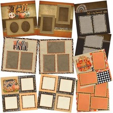 CHEETA FALL - Scrapbook Layout Set
