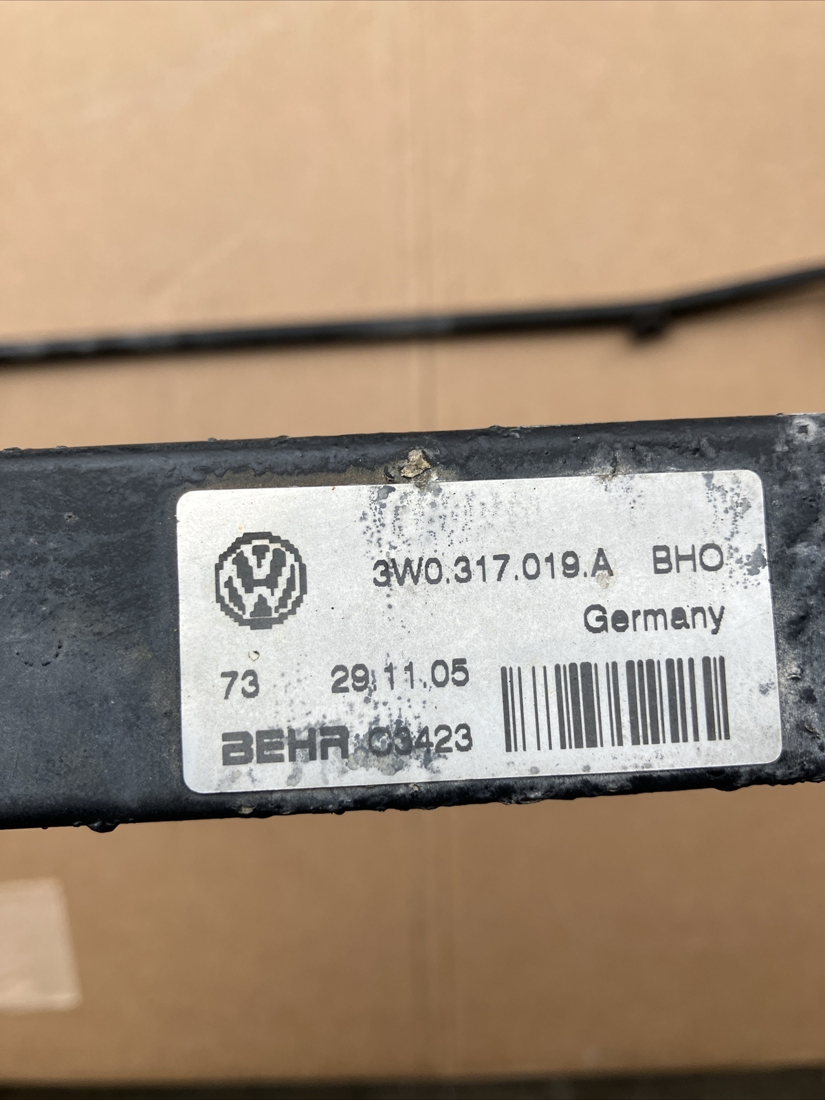 03-12 Bentley Continental GT Flying Spur Transmission Oil Cooler Radiator OEM