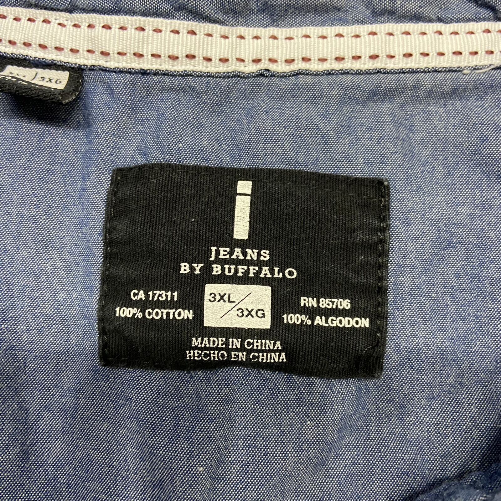 BUFFALO Button Down Collared Multi Color Plaid Ca… - image 6