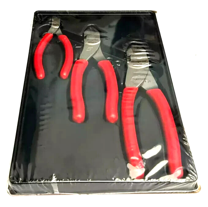 NEW Snap-on™ PL803A 3-pc Soft Grip Pliers Diagonal Cutters Set | eBay