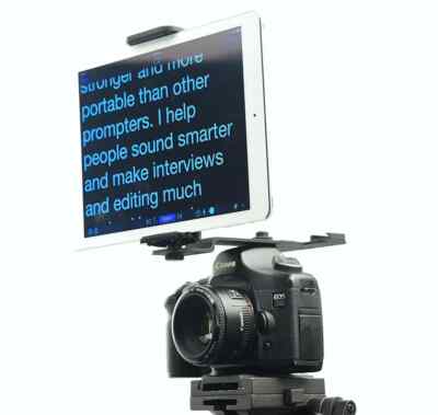 Glide Gear Teleprompter Tablet Smartphone Hot Shoe Bracket Camera Multi Mount
