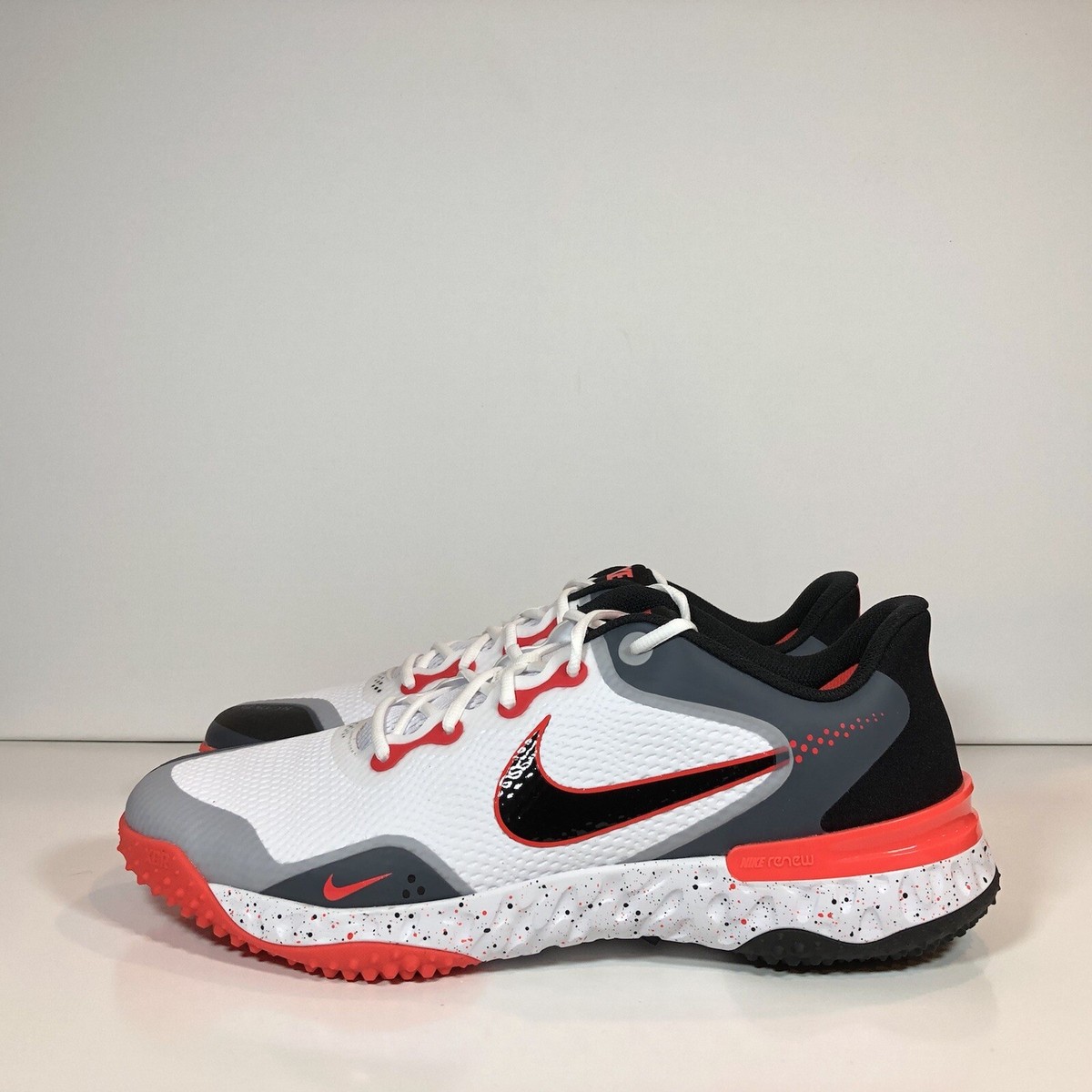 Nike Alpha Huarache Elite 3 Turf 'White Red Black Grey' CV3560-105