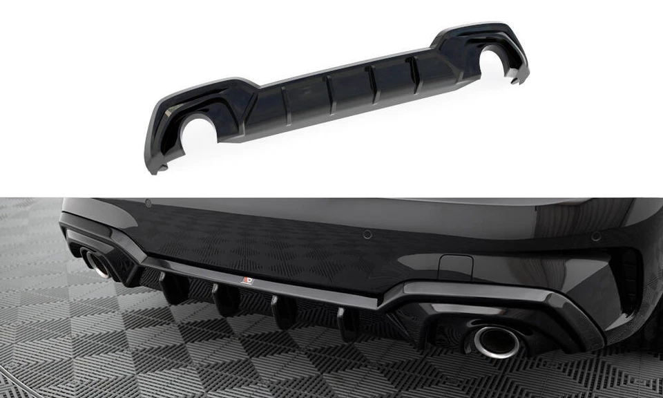 Heckdiffusor für BMW 3er M-Paket G20 / G21 Heckansatz Glanz Maxton Design + ABE - Bild 2 von 4