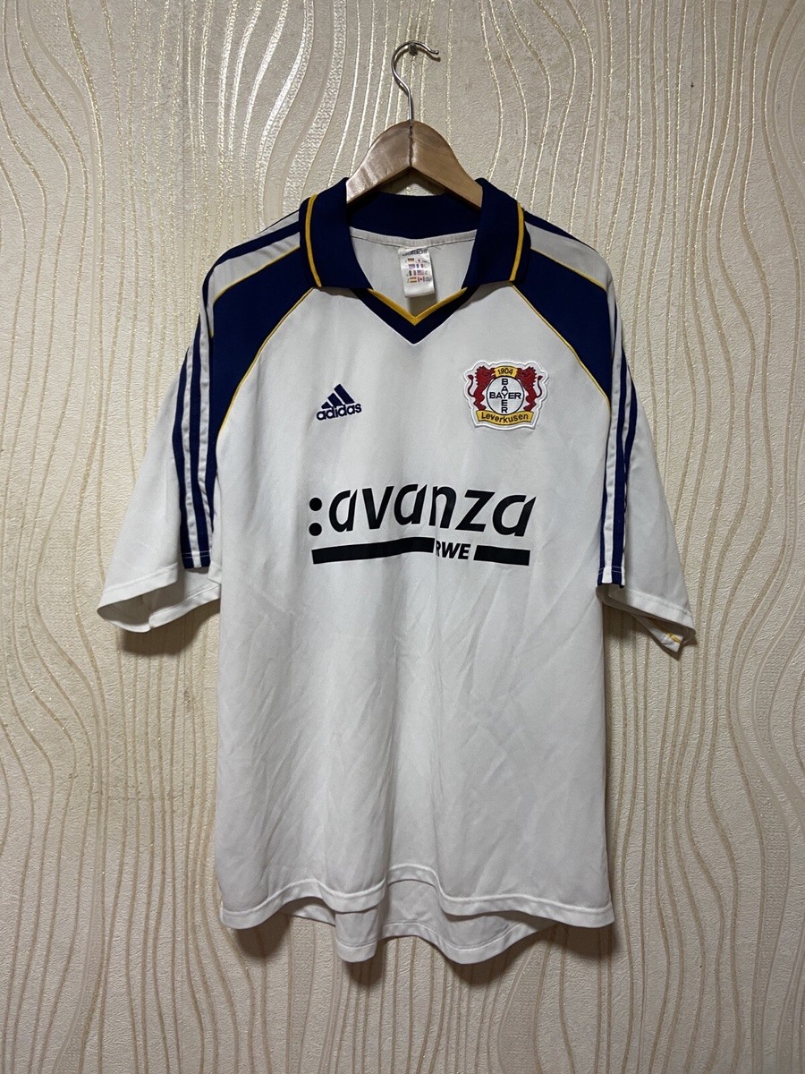 BAYER LEVERKUSEN 2000 2001 AWAY SHIRT JERSEY ADIDAS sz XL MEN #16