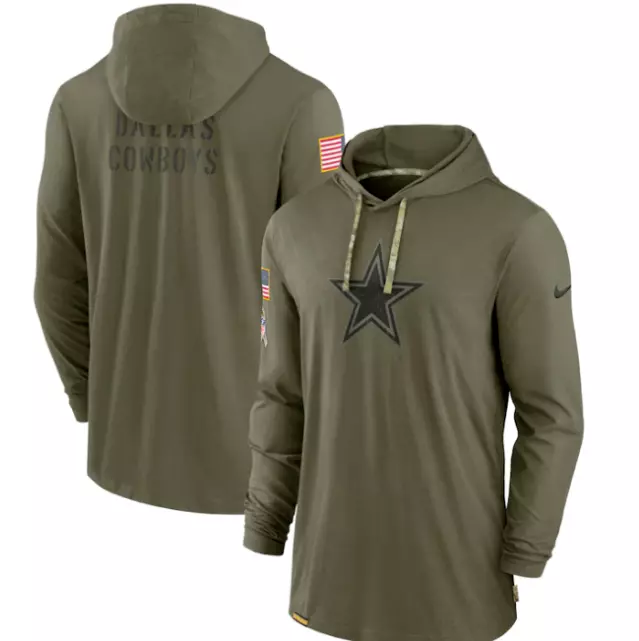 AUTHENTIC Nike 2022 Dallas Cowboys Salute to Service Tonal LS