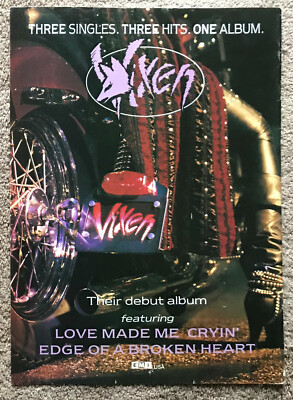 VIXEN ~ 1989 Full page UK magazine ad