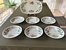 SERVICE à POISSON en FAÏENCE de GIEN "RECETTE FRITURE DE FILETS..." VINTAGE