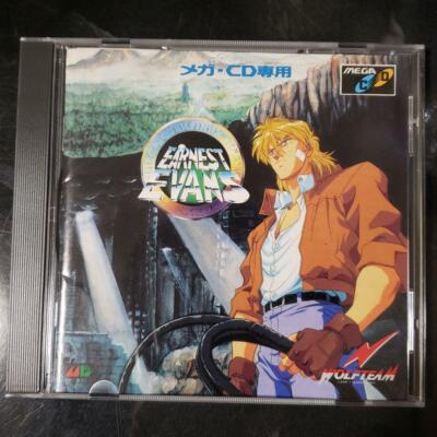 Wolf team 1991 Earnest Evans Sega Mega CD Japanese Retro Game Action Used Japan 