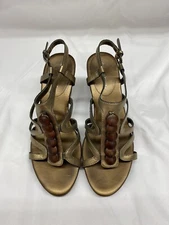 Easy Spirit Women's Essheena Wedge Strap Sandal - Bronze - 6.5 M