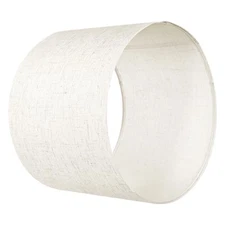Drum Lamp Shade 13 x 13 x 10 inches Medium Round Lampshade (Light Linen)