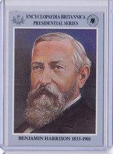 1991 Ottenheimer Encyclopaedia Britannica BENJAMIN HARRISON CARD ID5