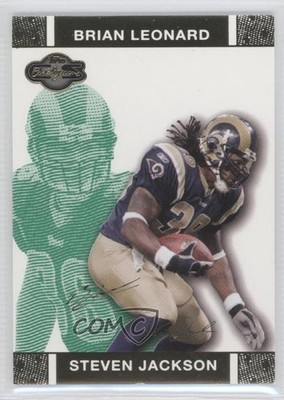 2007 Co-Signers Green Changing Faces Gold /249 Steven Jackson #15 Rookie RC 00ah