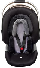 Infant Car Seat Head Support 3in1 Breathable Soft Insert Black Grey Toddler