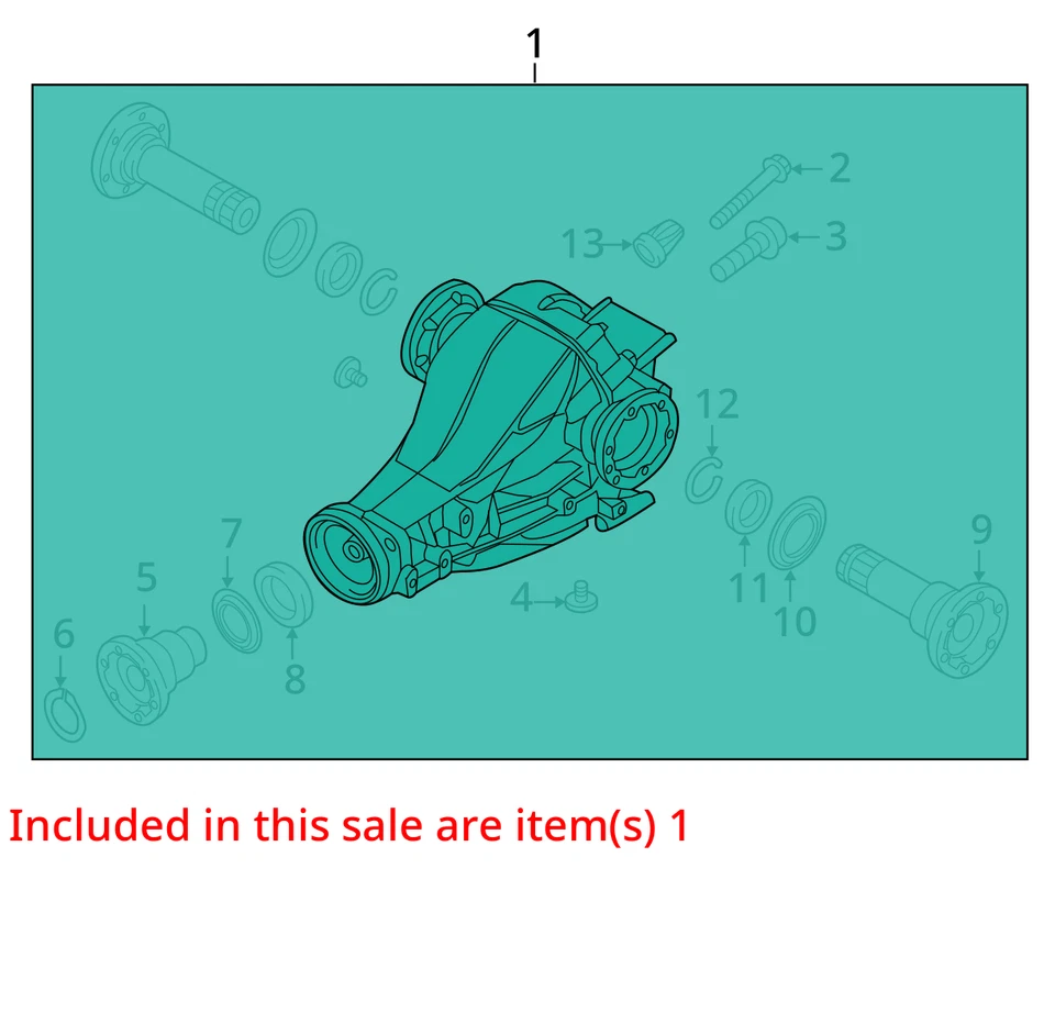 Carrier Rear Axle AWD Quattro 2.0L Fits 08-17 AUDI A5 845522 Foto 2 de 4