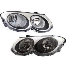 Headlight Set For 99-2004 Chrysler 300m Left And Right With Bulb 2pc