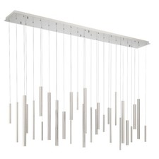 Santana - 35W 30 LED Grand Chandelier-20 Inch Tall and 10 Inch Wide-Satin Nickel